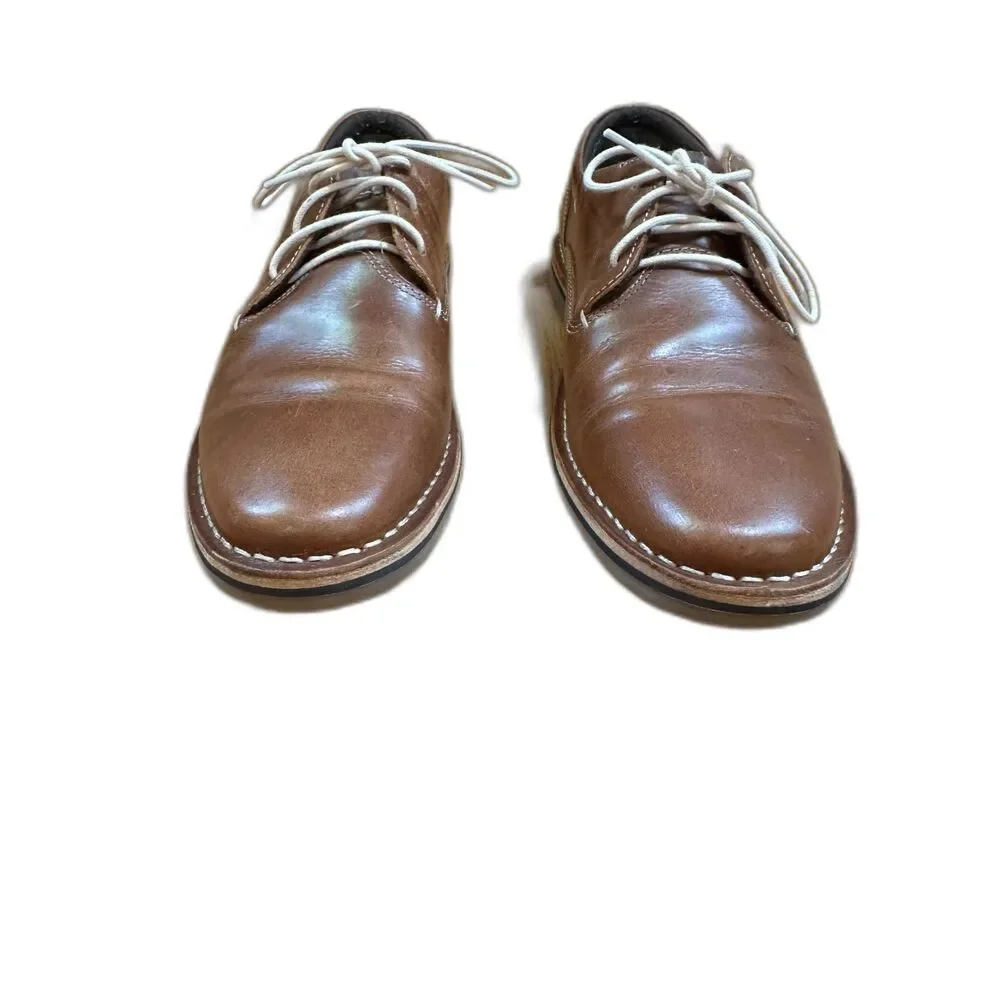Steve Madden Men's Harpoon Leather Oxford, Size 9.5,‎ Wood